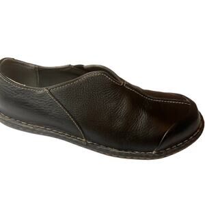 Hush‎ Puppies Professionals Steel Toe Leather Black Loafers Women's Size 7